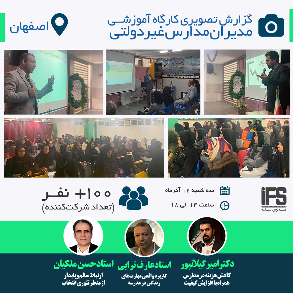 گزارش تصویری کارگاه آموزشی IFS در شهرهای زیبای شیراز و اصفهان 